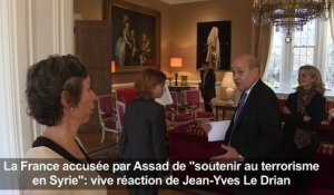 Jean-Yves Le Drian répond aux accusations de Bachar al-Assad