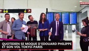 Quotidien se moque d'Edouard Philippe et son vol Tokyo-Paris (vidéo)