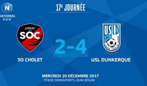 J17 : SO Cholet - USL Dunkerque (2-4), le résumé