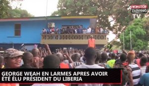 George Weah en larmes après avoir été élu président du Liberia (vidéo)