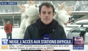 Avec la neige, l'accès aux stations de ski est rendu difficile