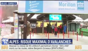 La station de Morillon, où un skieur est mort hier, est fermée aujourd'hui pour risque maximum d'avalanche