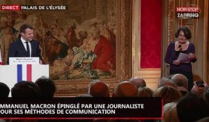 Vœux d’Emmanuel Macron à la presse : Une journaliste s’en prend à ses méthodes (Vidéo)