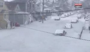 Etats-Unis : Une rue de Boston entièrement gelée par la vague de froid (vidéo)