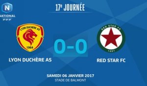J17 : Lyon Duchère AS - Red Star FC (0-0), le résumé