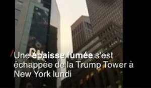 La Trump tower prend feu à New York