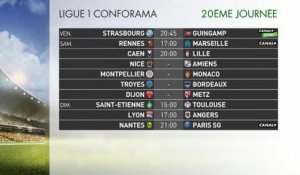 Ligue 1 Conforama - Reprise - Le programme de la journée 20