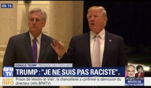 "Je ne suis pas raciste", assure Donald Trump