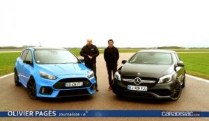 Comparatif vidéo - Ford Focus RS Pack Performance vs Mercedes A45 AMG : une lettre qui fait la différence ?