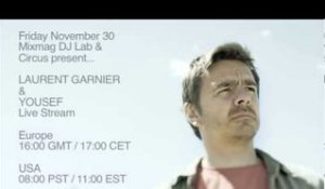 Laurent Garnier & Yousef Live DJ Stream: This Friday!
