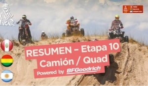 Resumen - Camiones/Cuadriciclos - Etapa 10 (Salta / Belén) - Dakar 2018