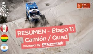 Resumen - Camiones/Cuadriciclos - Etapa 11 (Belén / Fiambalá / Chilecito) - Dakar 2018