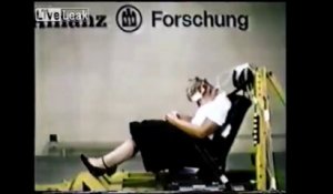 En Allemagne, on utilisait des humains pour les crash tests