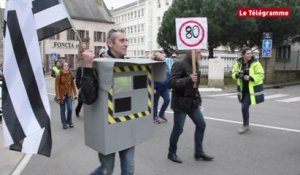 Vannes. Mobilisation anti-80 km/h : 100 manifestants