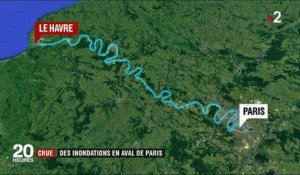Inondations : la crue de la Seine s'aggrave en aval de Paris