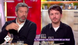 Chris Esquerre, Michel Cymes et Jean-Baptiste Guégan au dîner - C à Vous - 30/01/2018