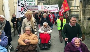 Segonzac: manifestation contre la hausse des loyers demandés par la ville à la maison de retraite
