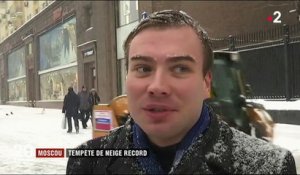 Moscou : tempête de neige record