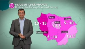 Episode neigeux conséquent en Ile-de-France