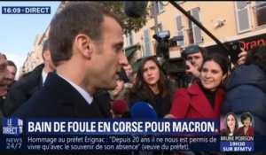 "L’histoire de la Corse est dans la République", déclare Macron en allant à la mairie d'Ajaccio