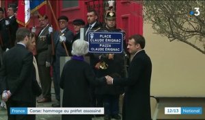 Emmanuel Macron en Corse : hommage au préfet assassiné