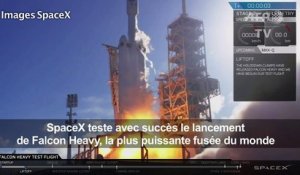 Décollage de Falcon Heavy, fusée la plus puissante du monde (2)