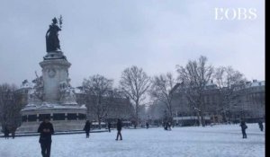 Paris sous la neige : c'est beau. Et tellement calme.