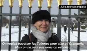 Neige et verglas à Paris: fermeture du jardin des Tuileries