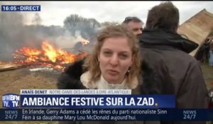 Un avion en bois brûlé sur la ZAD de Notre-Dame-des-Landes contre le projet d'aéroport