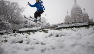 Neige : Montmartre se transforme en station de ski