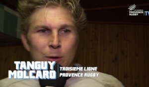 Chambéry / Provence Rugby : la réaction de Tanguy Molcard