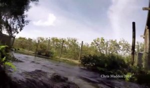 Un crocodile embarque une GoPro entre ses dents! Petit film de vacances