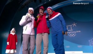 JO 2018 : Ski de fond – remise des médailles du 15 km