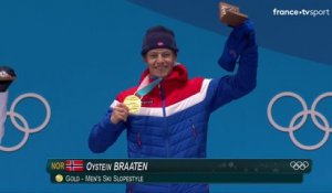 JO 2018 : Ski acrobatique - Slopestyle hommes : Remise des médailles