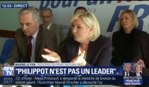 "Florian Philippot n'est pas un leader, son mouvement n'existera pas", tacle Marine Le Pen