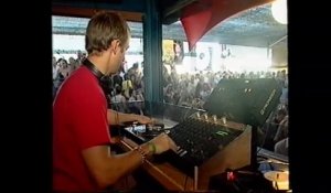 David Guetta playing vinyl at Space Ibiza in the late '90s