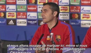 Football/Barcelone: Valverde veut marquer à Stamford Bridge