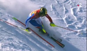 JO 2018 : Ski alpin -  Slalom hommes. Clément Noel solide lors de cette première manche
