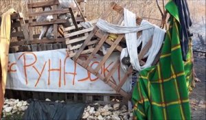 Bure : ce qu'il reste du camp des Zadistes après l'intervention des gendarmes