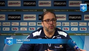 Conférence de presse de Pablo Correa avant AJA - Valenciennes