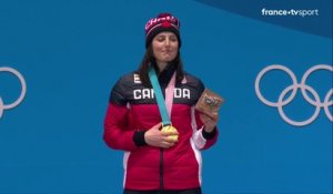 JO 2018 : Ski cross Femmes. Cérémonie de remise des médailles