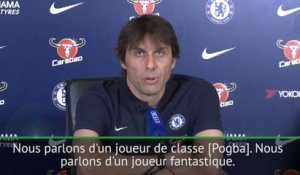 28e j. - Conte : "C'est mieux pour nous si Pogba ne débute pas"