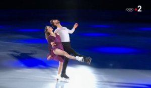 JO 2018 - Les médaillés d'argent représentent la France lors du gala de patinage à PyeongChang