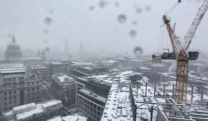 Tempête de neige sur Londres
