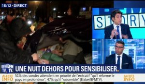 Froid-Neige: Des élus franciliens passent une nuit dehors pour sensibiliser