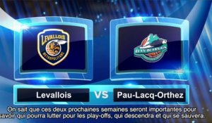 Avant match avec Louis Campbell, Levallois Metropolitans - Pau-Lacq-Orthez