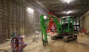 [Décembre 2016] Tunnel sous la gare de Mulhouse: le terrassement en vidéo