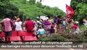 Mayotte: poursuite des barrages routiers contre l'insécurité