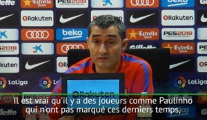 28e j. - Valverde : "Coutinho va aider le Barça à marquer plus de buts"
