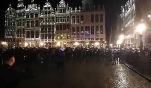 Débordements sur la Grand-Place de Bruxelles